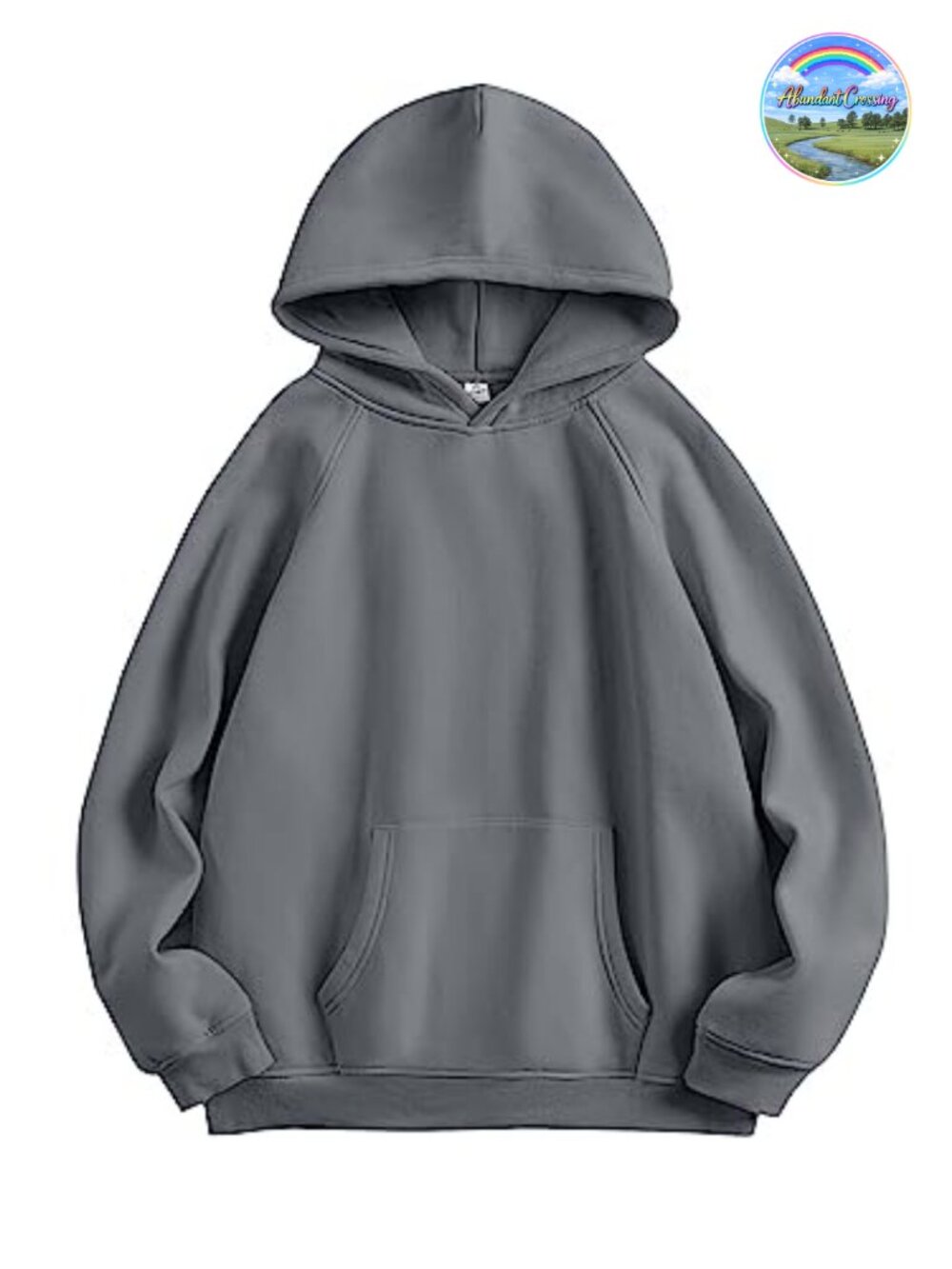 Oversized Fleece Hoodie Sweatshirt with Pocket and Drop Shoulders